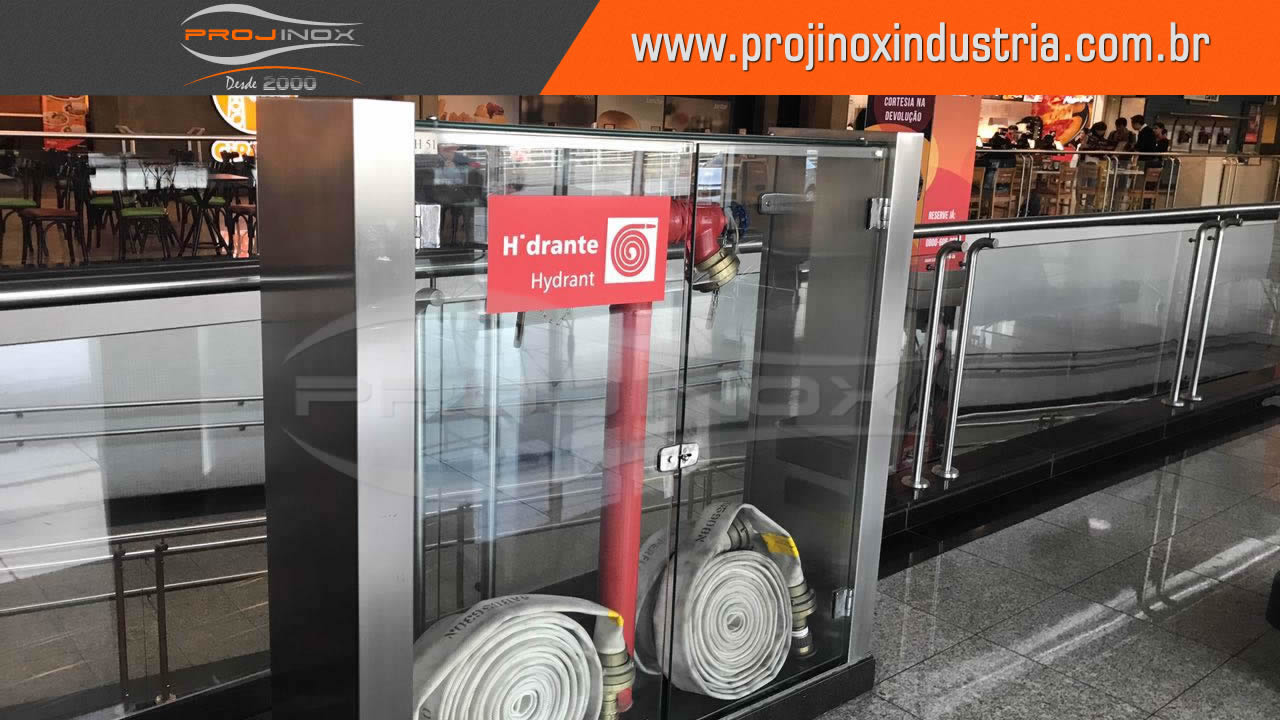 Abrigo de Extintor em Inox