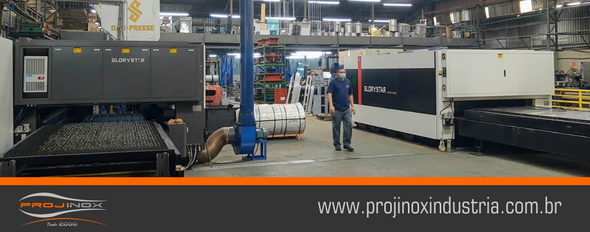 Projinox adquire nova máquina de corte a laser de 6000w