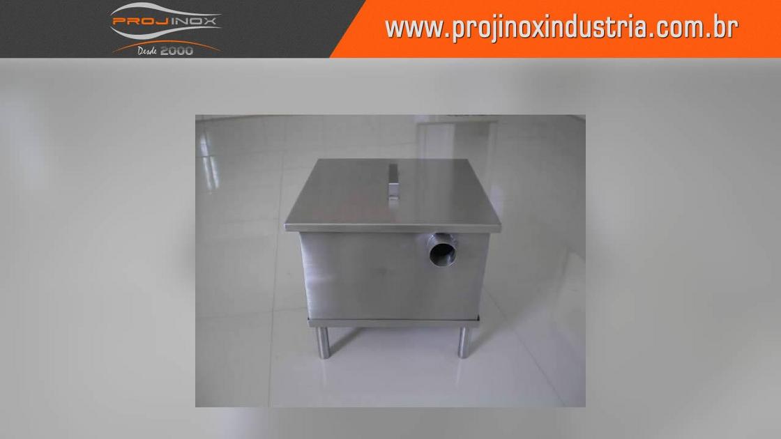 Caixa gesso inox