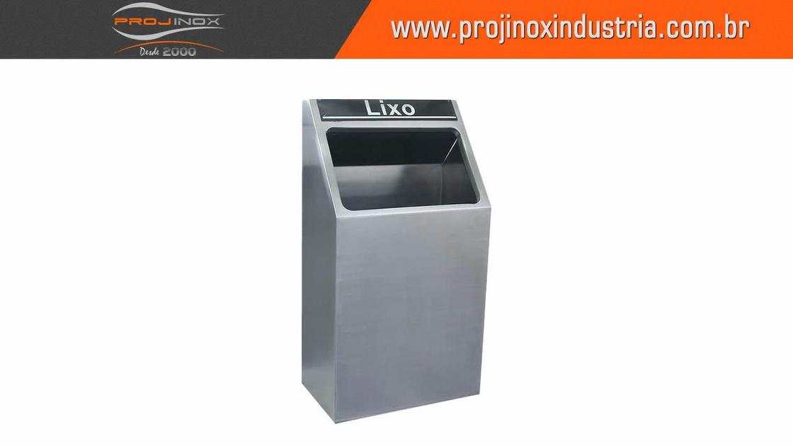 Lixeira inox