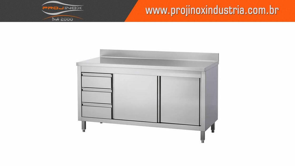 Gabinete Inox Com Porta Dupla